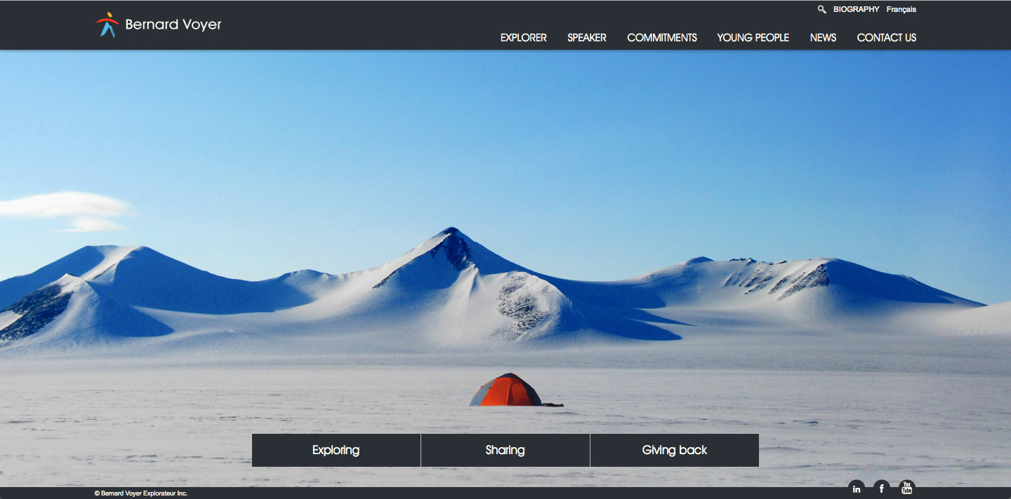 Bernard Voyer - homepage